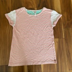 Matilda Jane girls tee in Coral stripe, various sizes